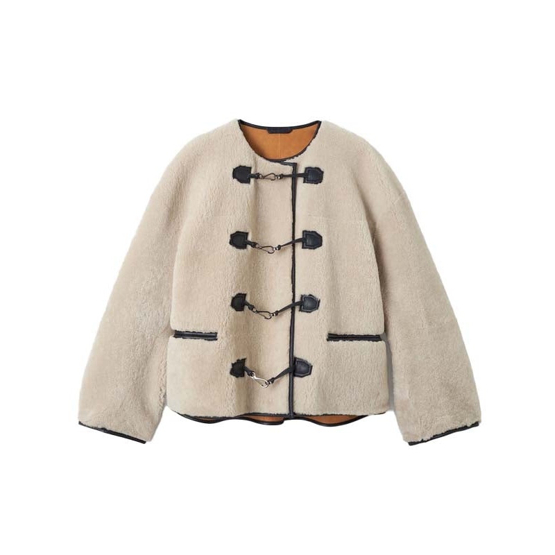Toteme Beige Fur & Shearling|XS|XXS