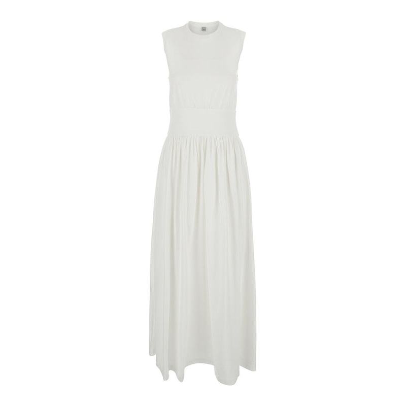 Toteme White Long Dress|S
