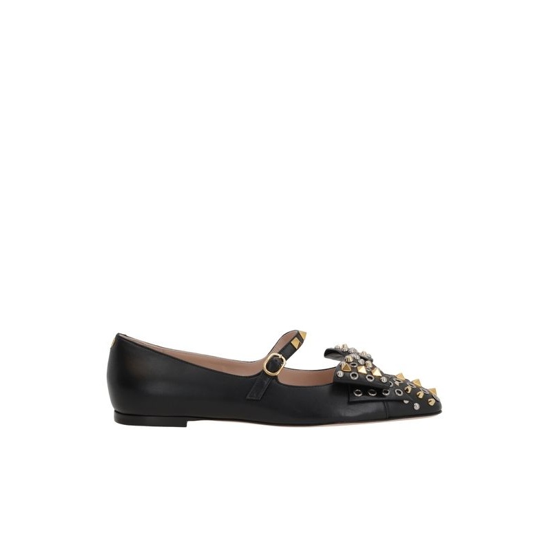 Valentino Black Flat Shoes|36|37|38|39|36.5|38.5