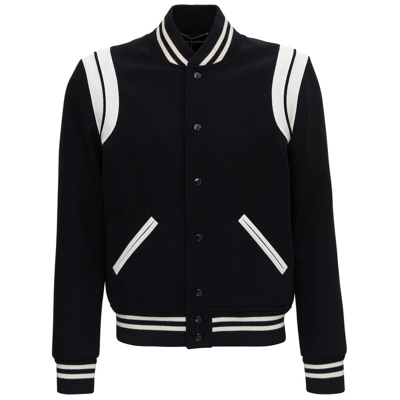 Saint Laurent Man’s Wool Teddy Bomber Jacket Bomber