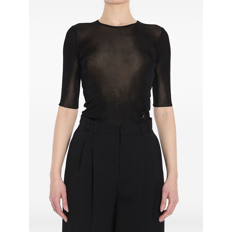 Semi-sheer Viscose Top|L