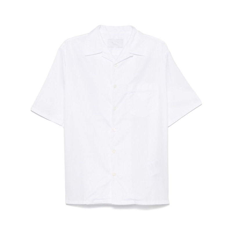 Chest Triangle Logo Patch
  Cotton Short-Sleeve Shirt