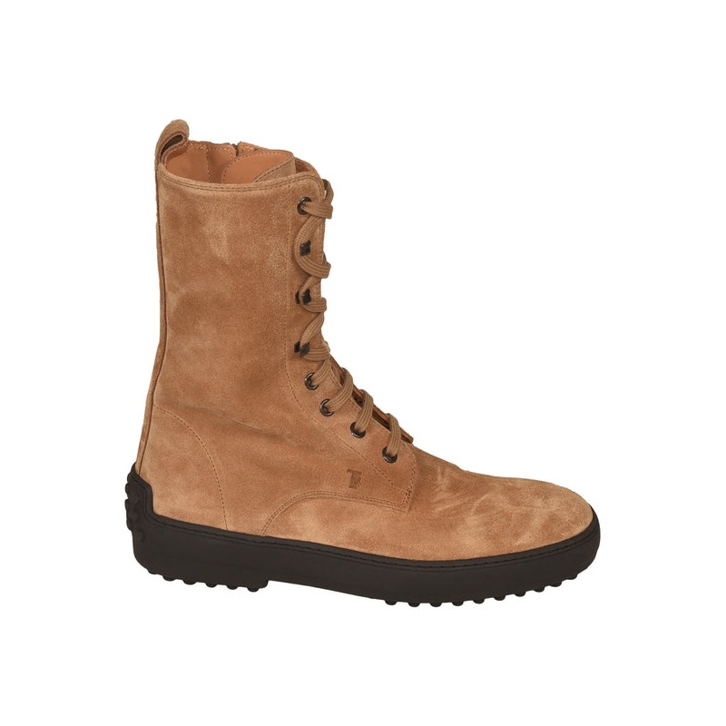 Tod’S Beige Lace-Up Boots|37|37.5|38.5|39|39.5|40|41