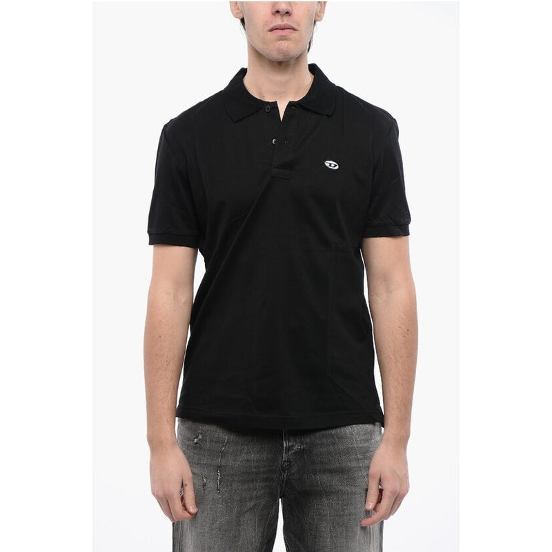 Diesel Black Polo Shirt|XS