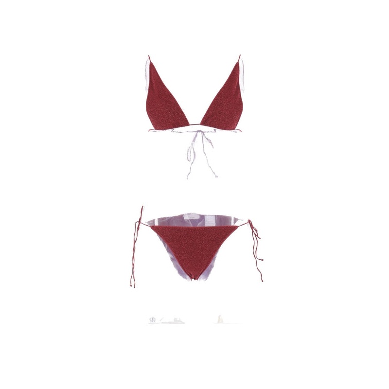 Oseree Burgundy Beachwear|M|S