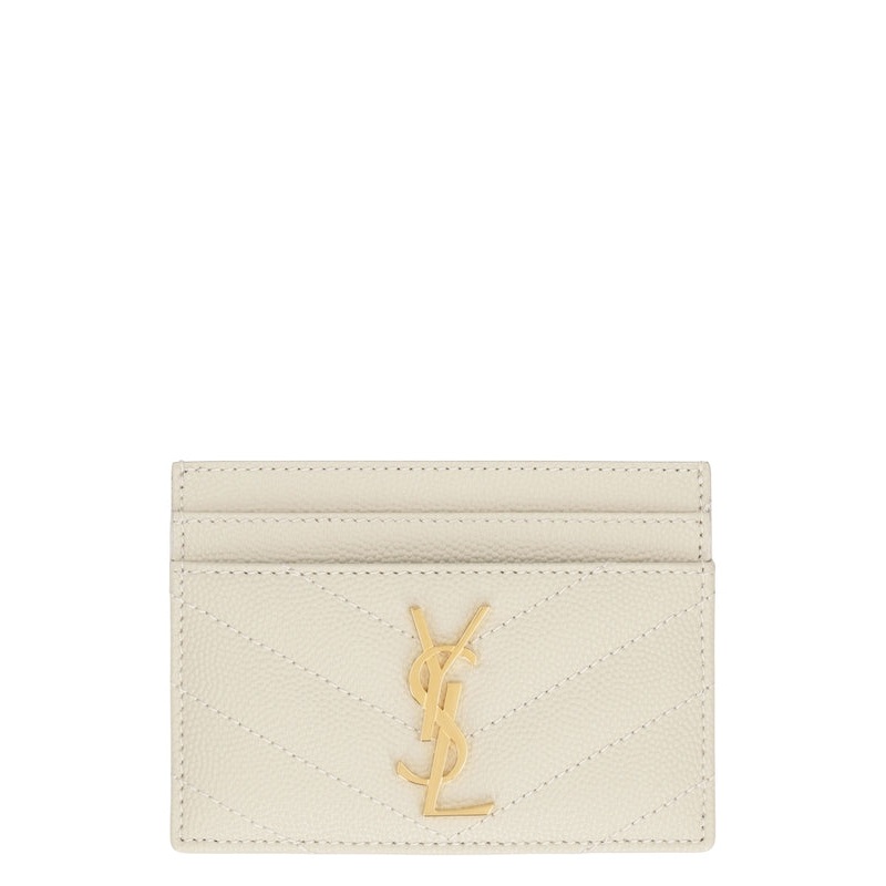 Saint Laurent Ivory Card Holders