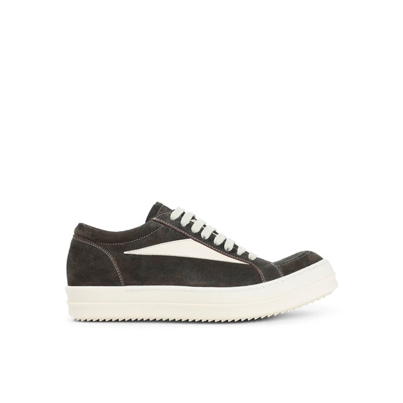 Rick Owens Brown Low Top Sneakers