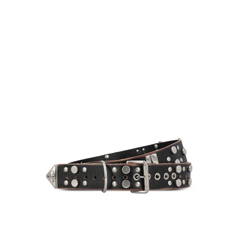 Stud Decoration Leather Belt|100