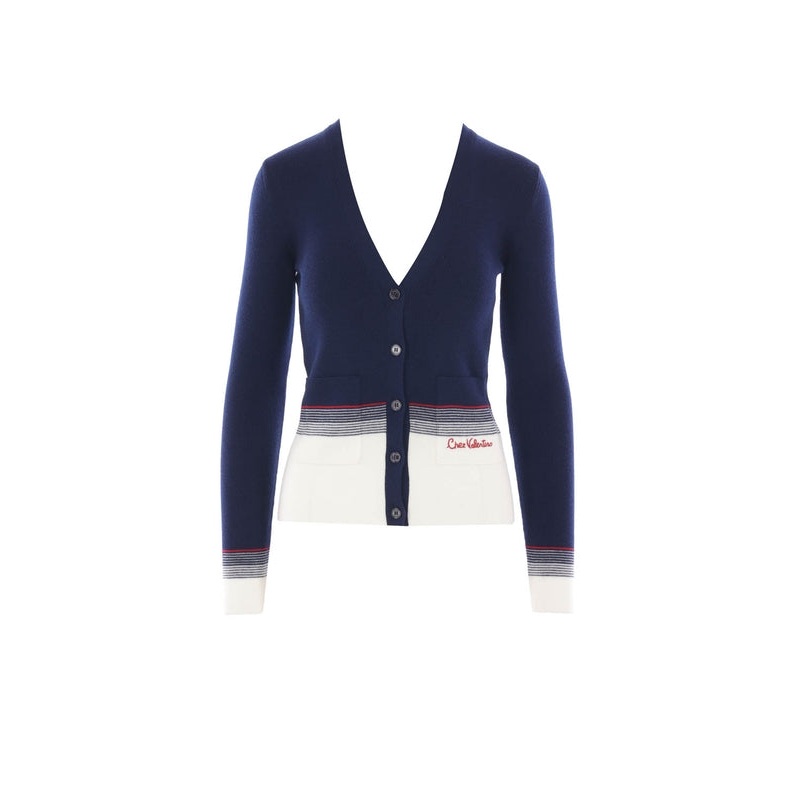 Valentino Navy Cardigans|M|S