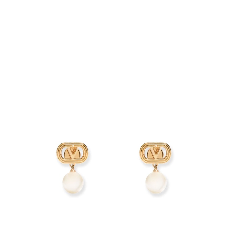 Valentino White Earrings|OS