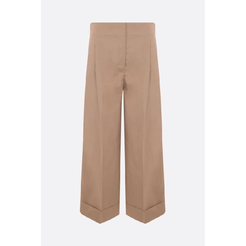 Abba Cotton Blend Wide Pants|44