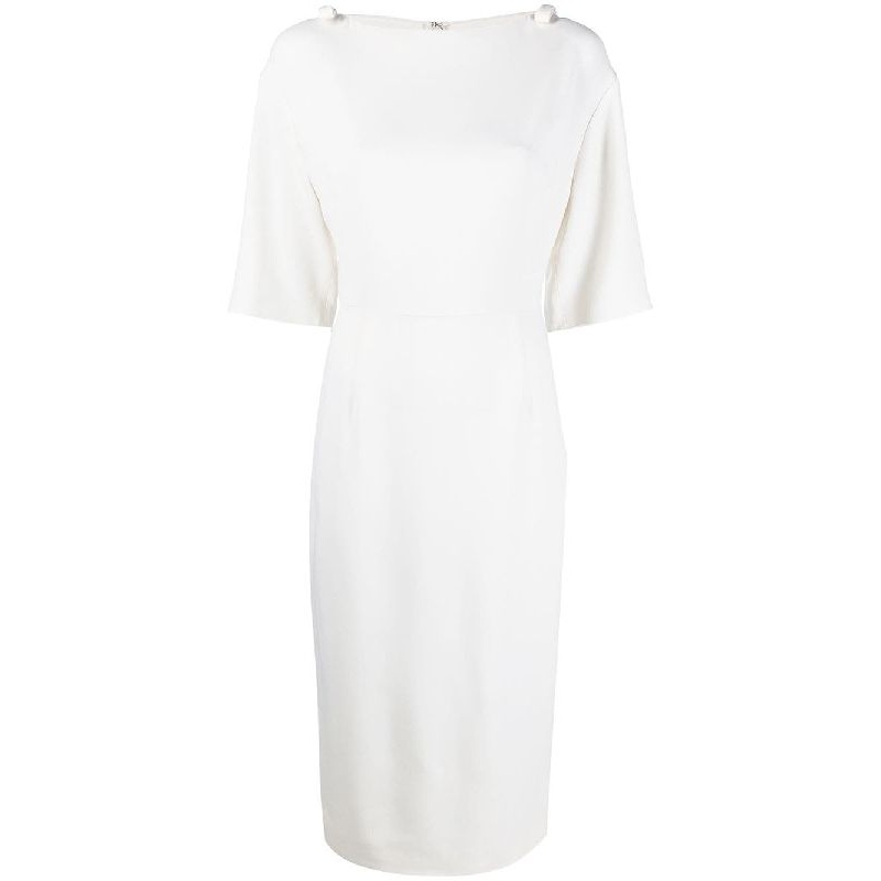 Viscose Boatneck Midi Dress|40|42|44