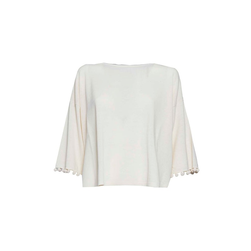 Max Mara Ivory Half Sleeve|XS