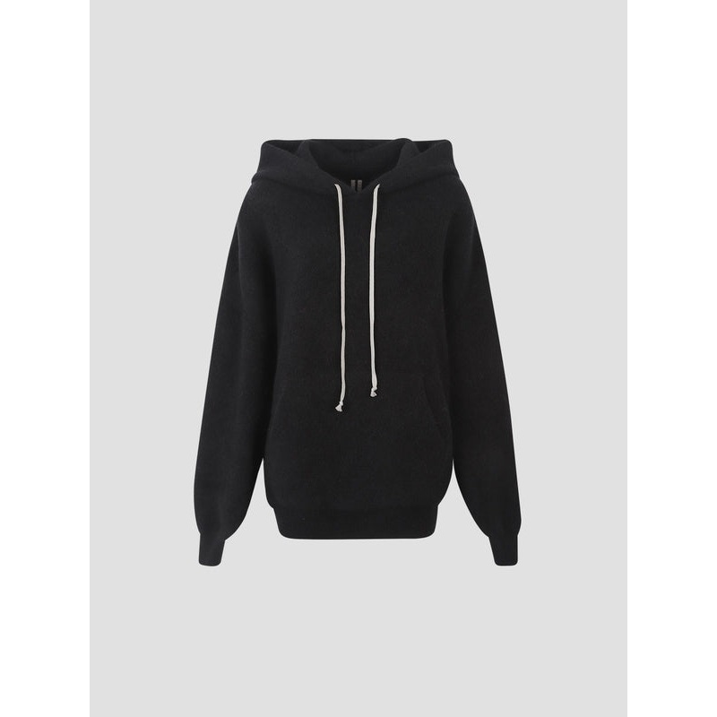 Rick Owens Black Hoodies|M