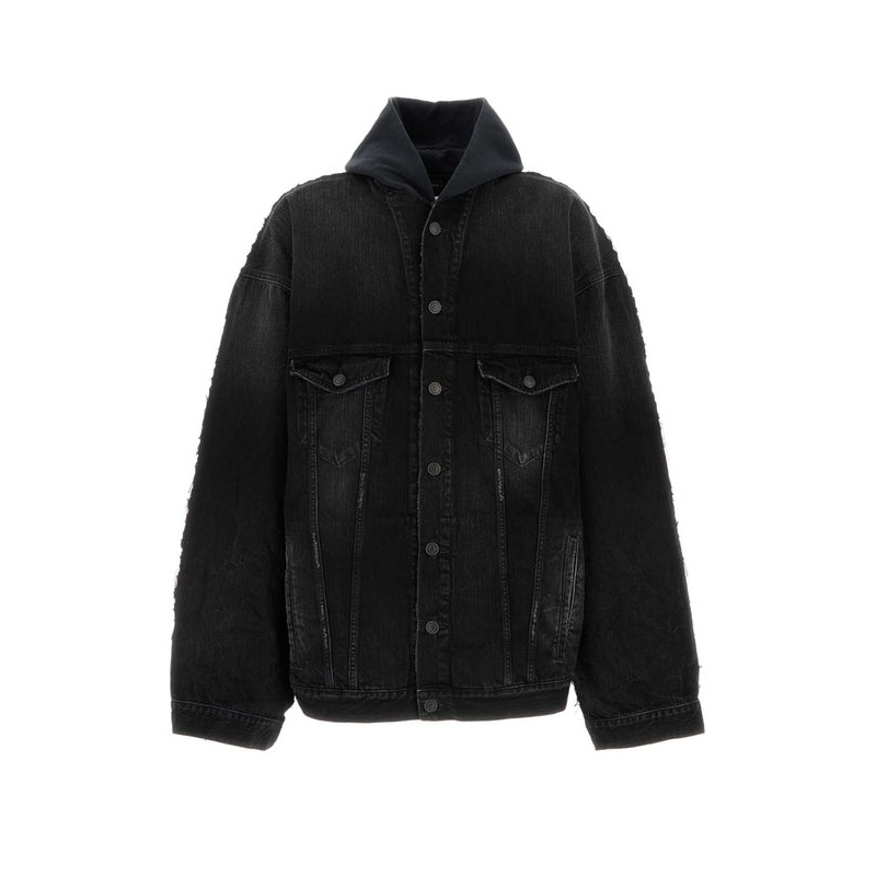 Back Logo Hood Trucker Jacket|M|S|XS