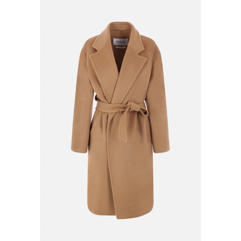 Belt Accent Cashmere Coat|38|40