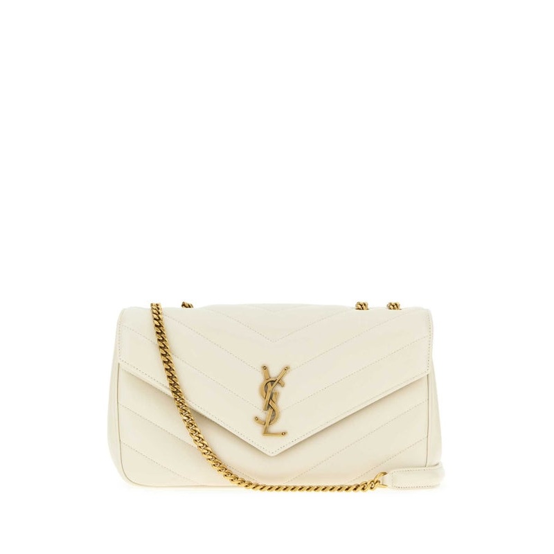 LouLou Medium White Crossbody & Shoulder Bags