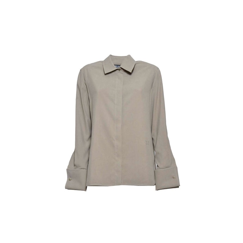 Max Mara Beige Grey Shirts & Blouses