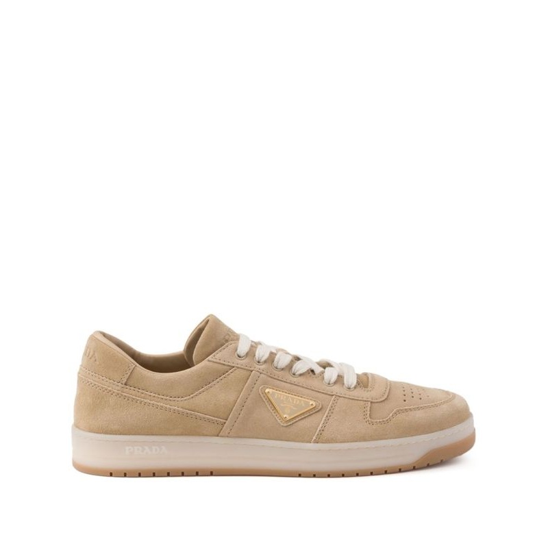 Triangle Logo Leather Lowtop Sneakers