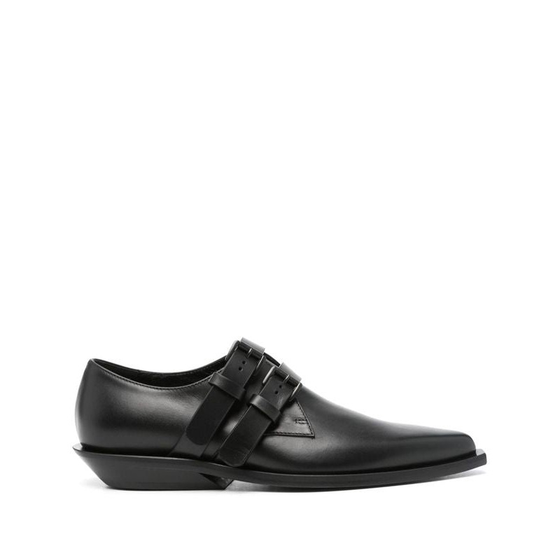 Bowie Leather Monk Strap Shoes