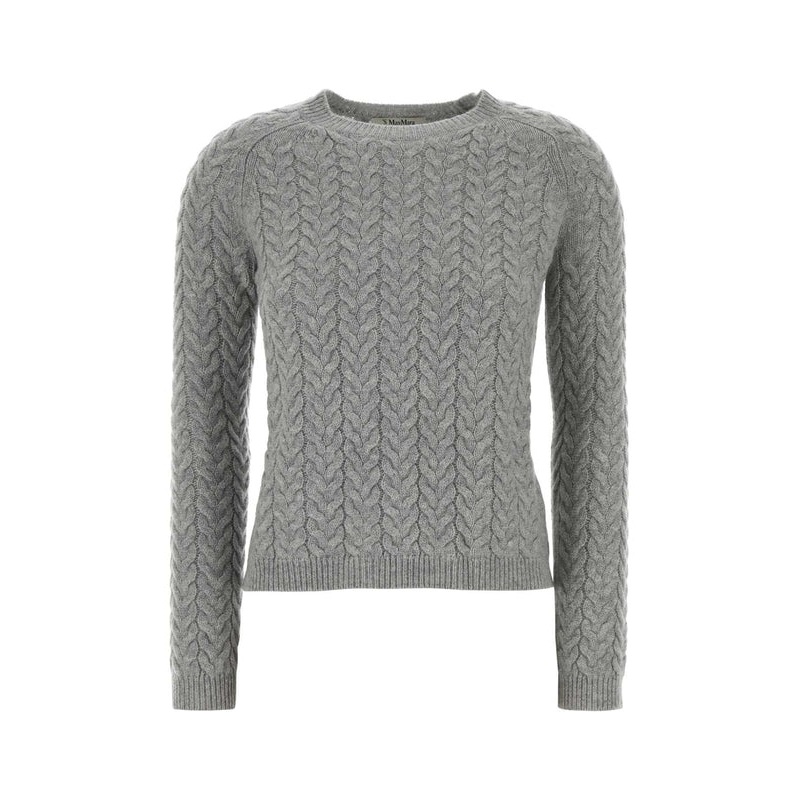 ELIANE Pearl Gray Wool Knit|M
