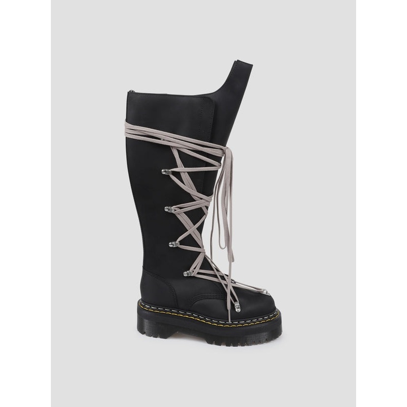 Rick Owens Black Middle Boots|US WOMEN 4|US WOMEN 5|US WOMEN 6|US WOMEN 6.5|US WOMEN 7|US WOMEN 8