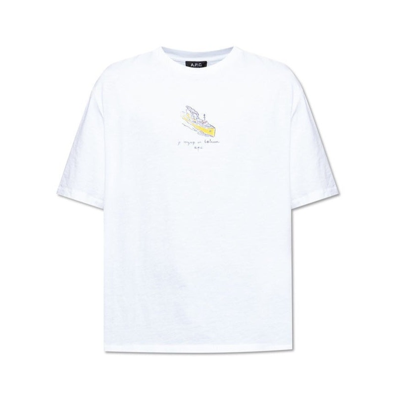 A.P.C. White Half Sleeve|L|M|XL