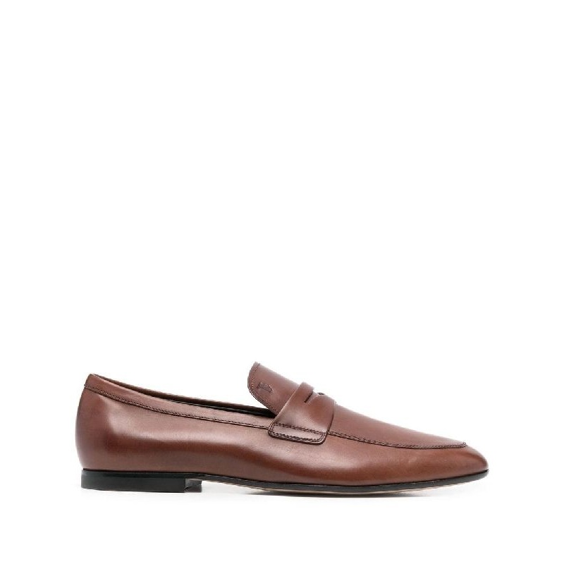 Logo Leather Penny Loafers|7.5