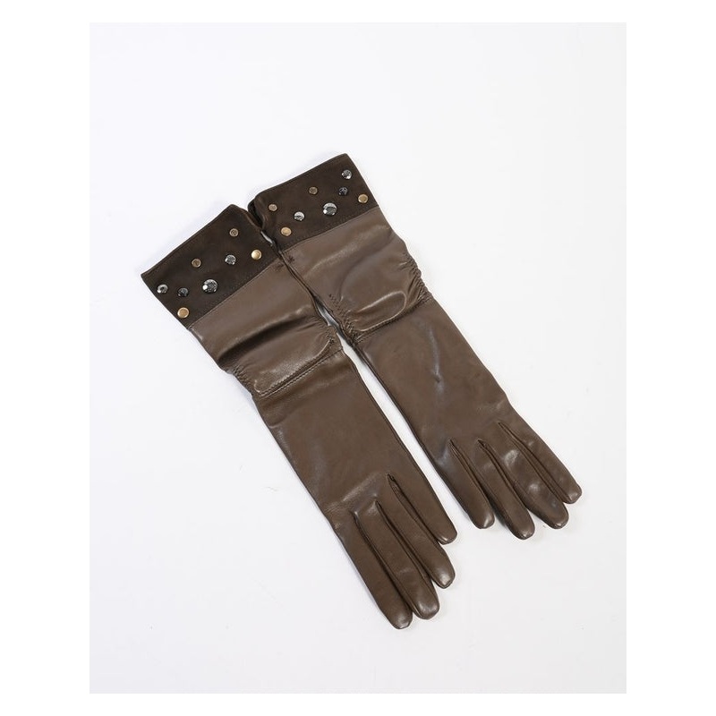 Tod’S Brown Leather Gloves|7 in|7.5 in