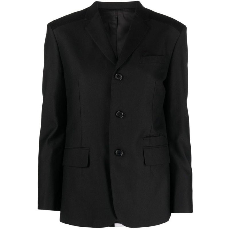 Beaded Embroidered Wool Silk Single Jacket