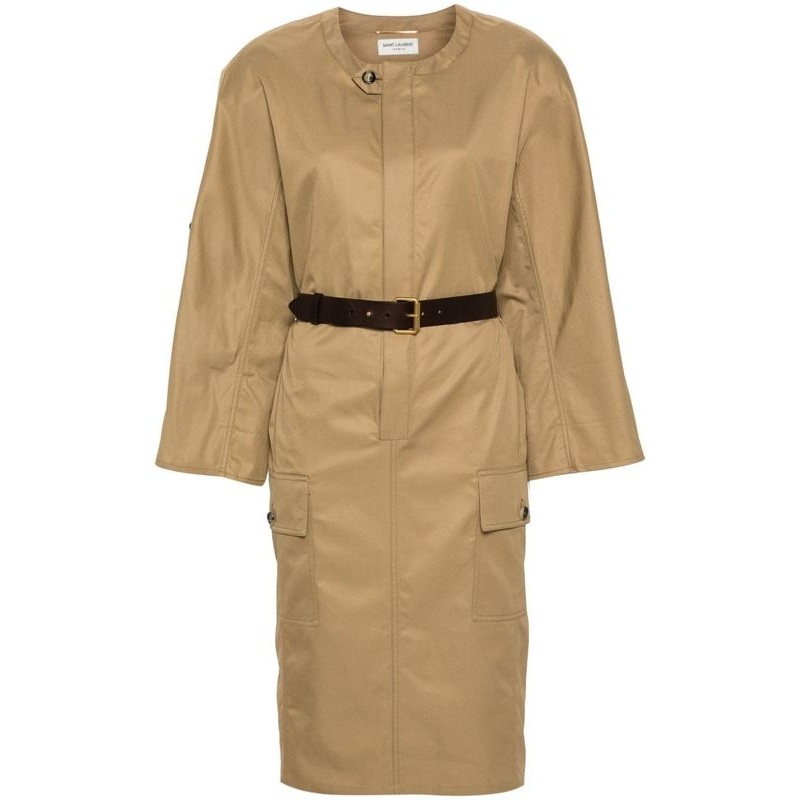 Belt Cotton Dress|38