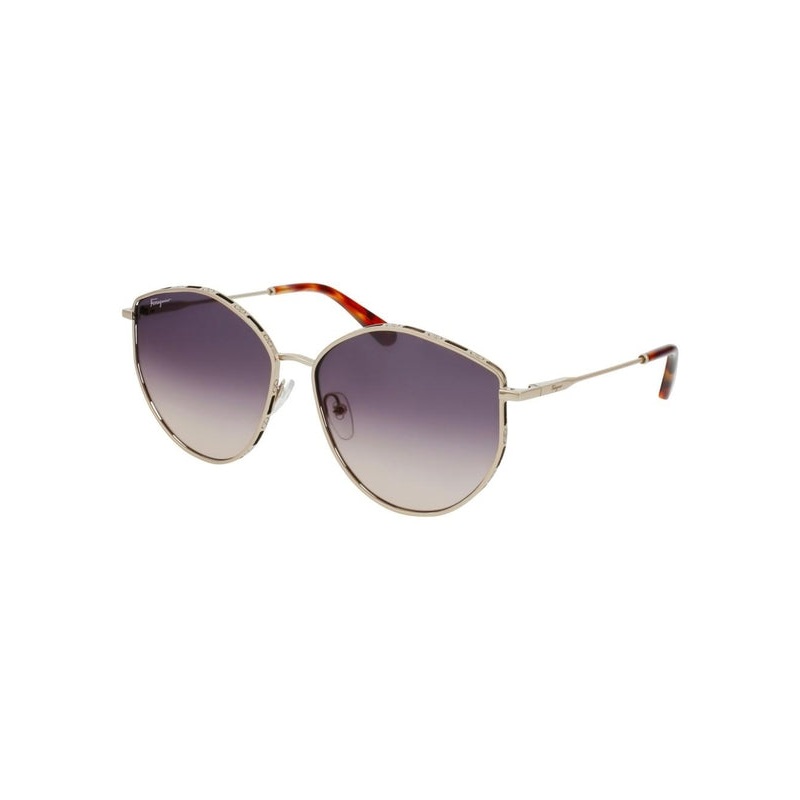 Ferragamo Gold Sunglasses|60/15/140