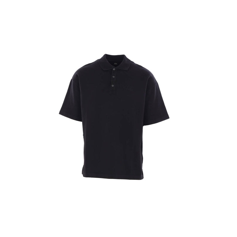 Logo Detail Cotton Polo Shirt|L