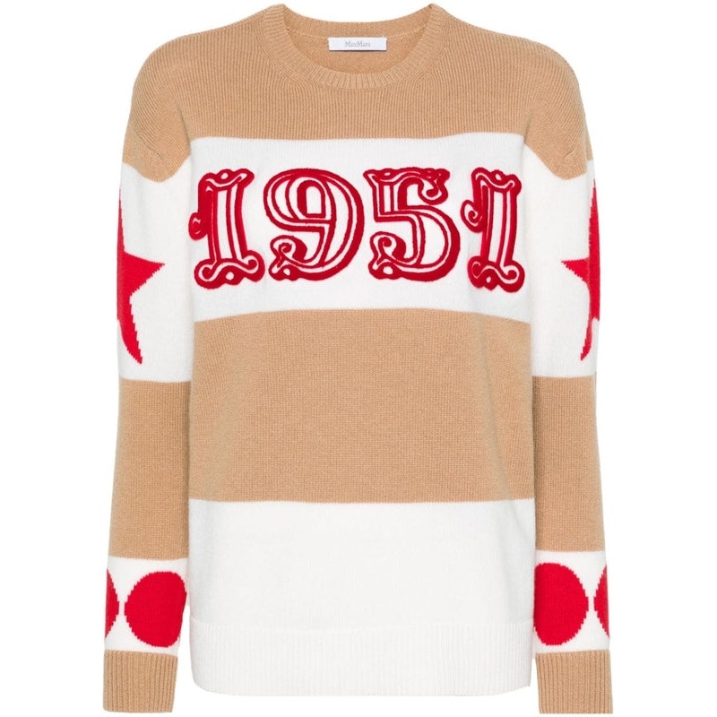 Stripe Wool Cashmere Knit|L|M