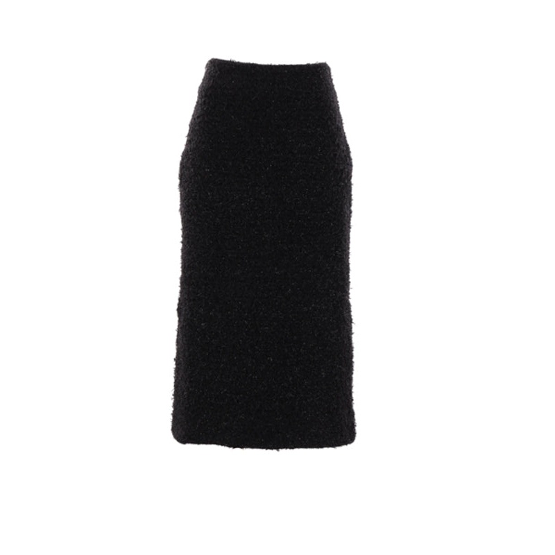 Tweed Back Slit Skirt|L
