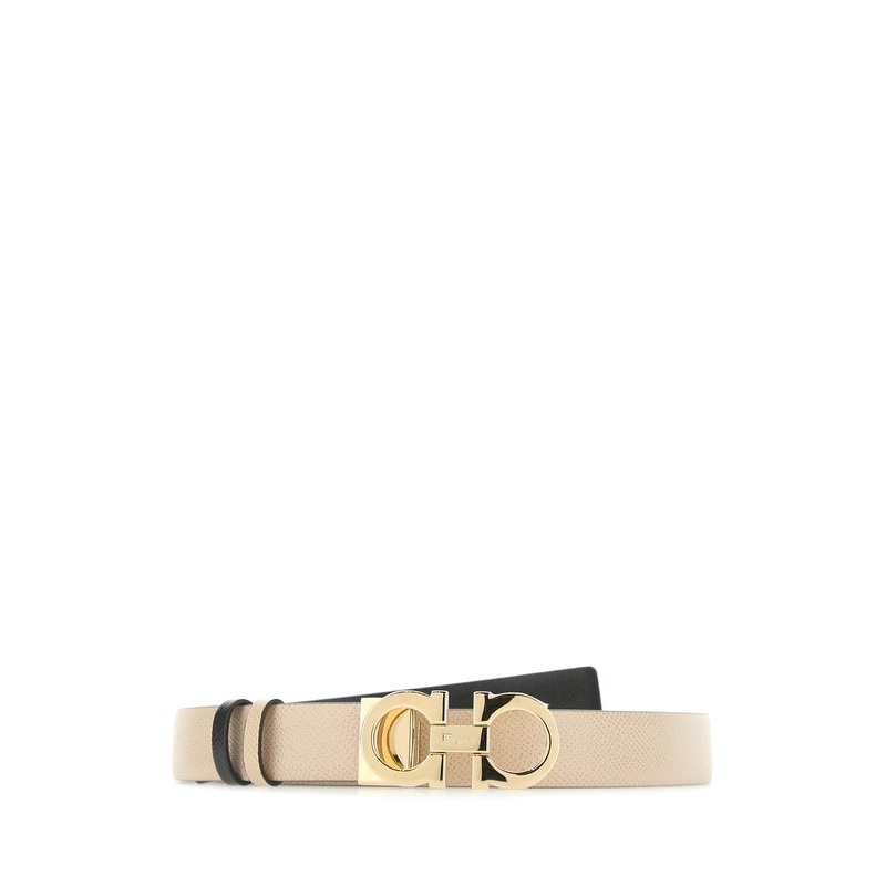 Ferragamo Black Ivory Leather Belts