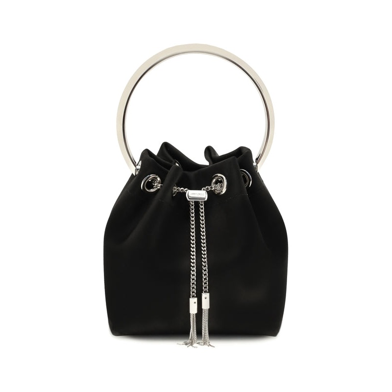 Jimmy Choo Black Bucket Bags|OS