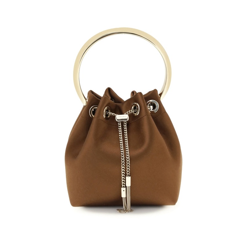 Jimmy Choo Brown Bucket Bags|OS