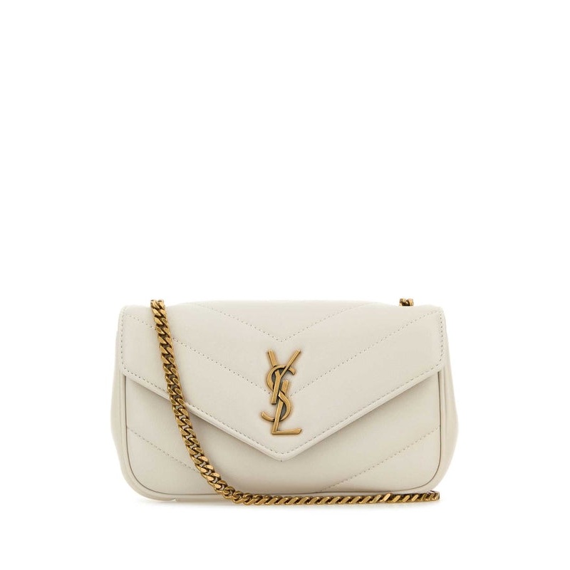 LouLou Toy Mini White Crossbody & Shoulder Bags