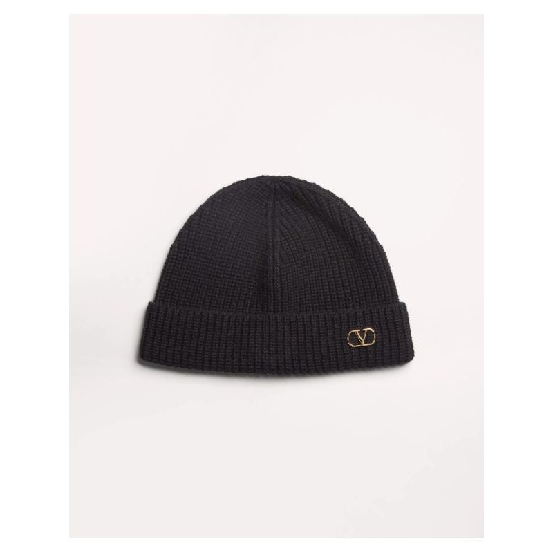 Valentino Black Beanies|OS