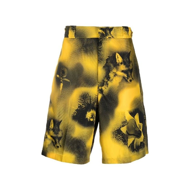 Allover Print Re-Nylon Bermuda Shorts