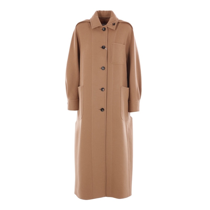 Virgin Wool Cashmere Single Coat