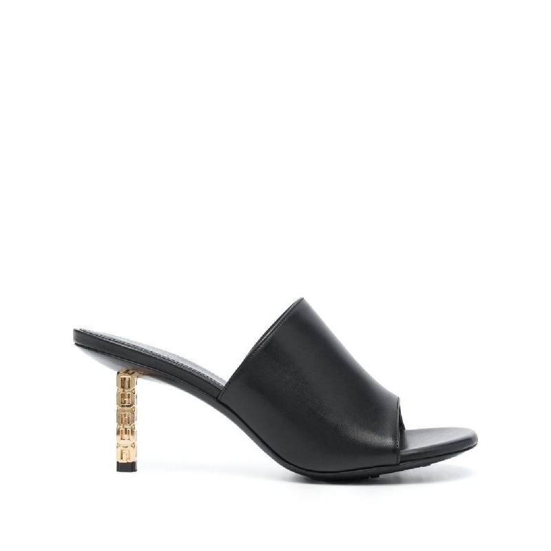 G Cube Leather Mule Heels|36.5|37.5|38.5