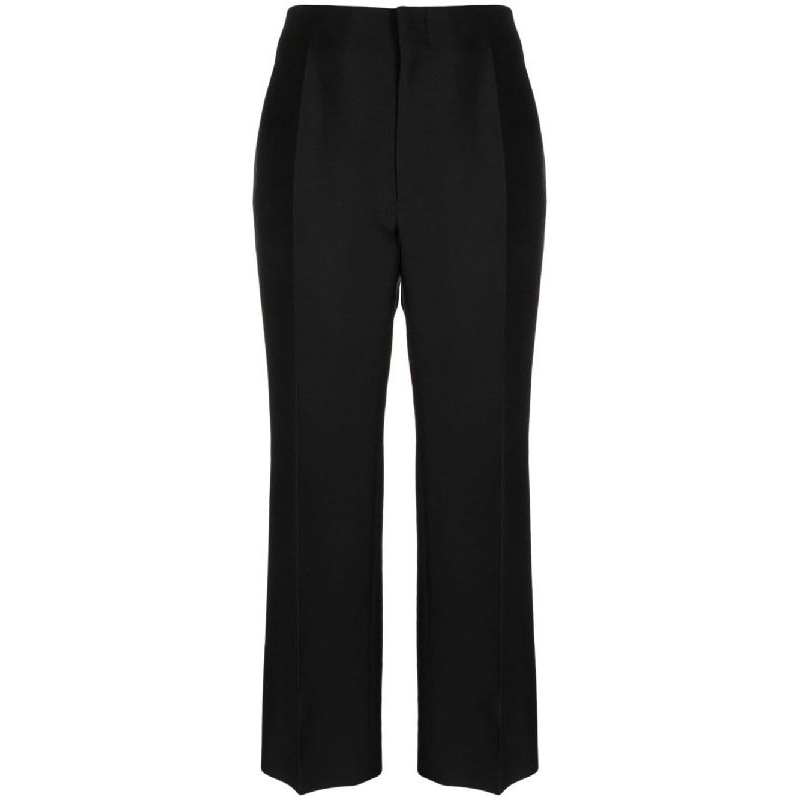 Satin Insert Wool Pants|6
