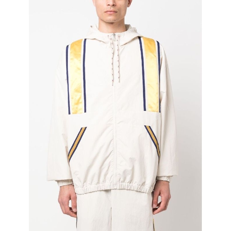 Back Logo Nylon Hooded Jacket|M