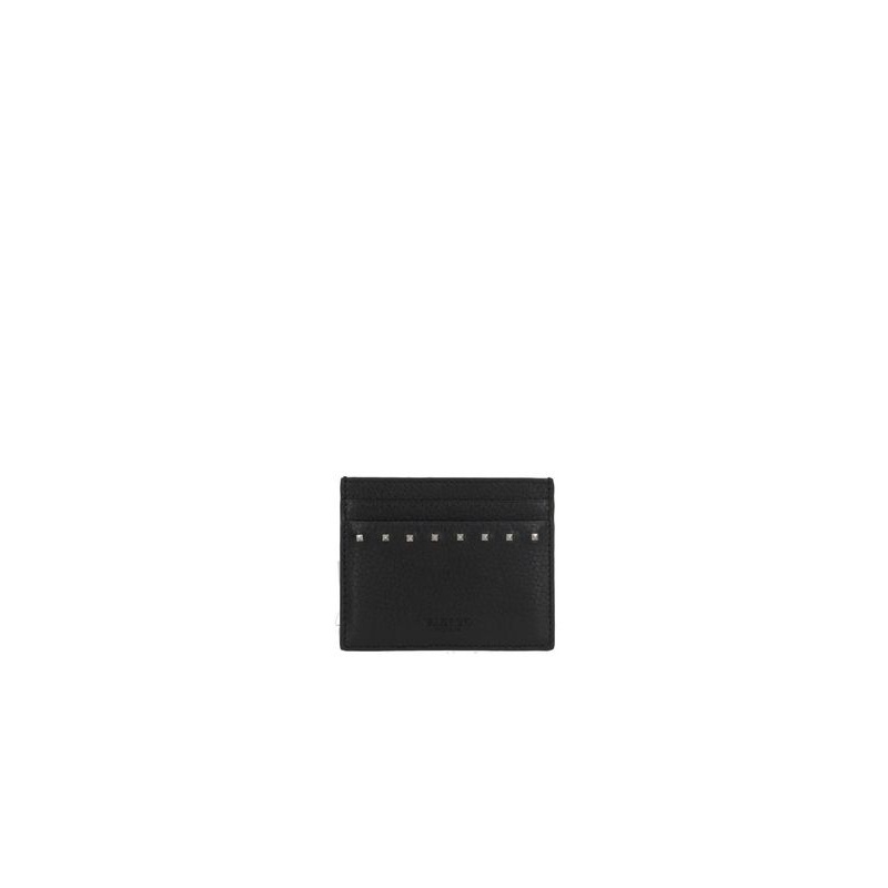 Rockstud Leather Card Holder|OS