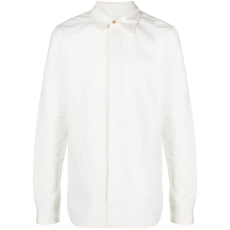 White Cotton Long Sleeve Shirt