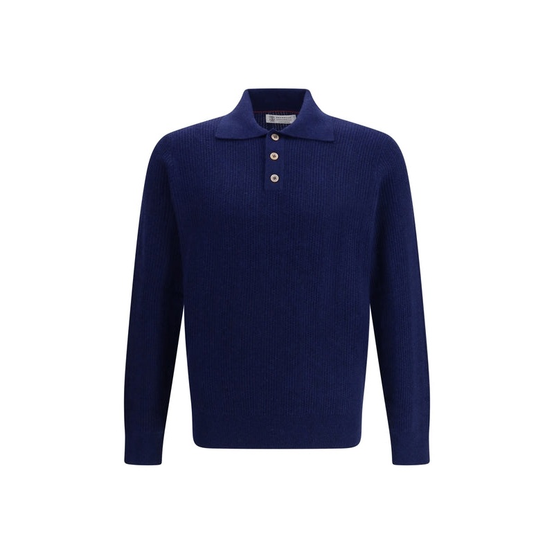 Brunello Cucinelli Navy Polo Shirts