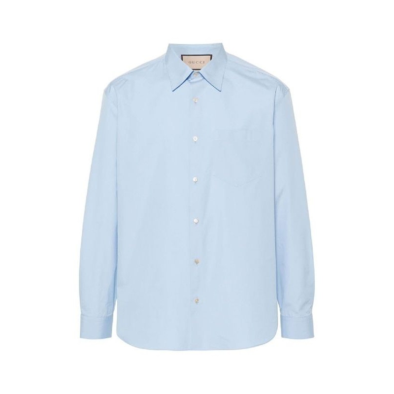 1921 Logo Detail Cotton Shirt|15.5