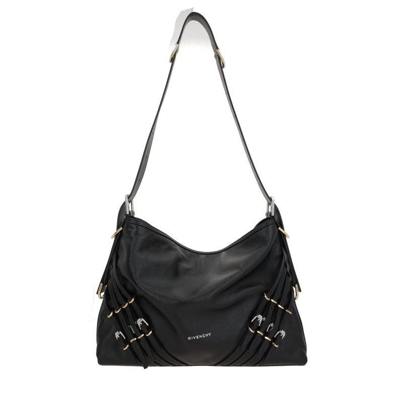 Voyouou Buckle Leather Medium Shoulder Bag